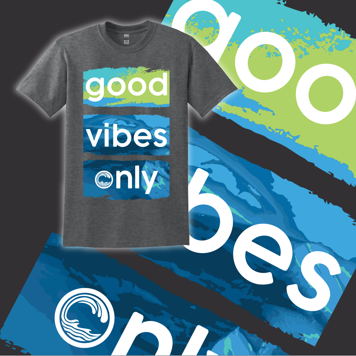 Good Vibes 3 Panel Tee